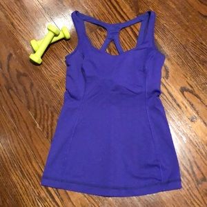 Lululemon workout top size 4 purple